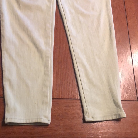 Lg 12 Faded Glory lime green jeggings euc - Picture 5 of 8